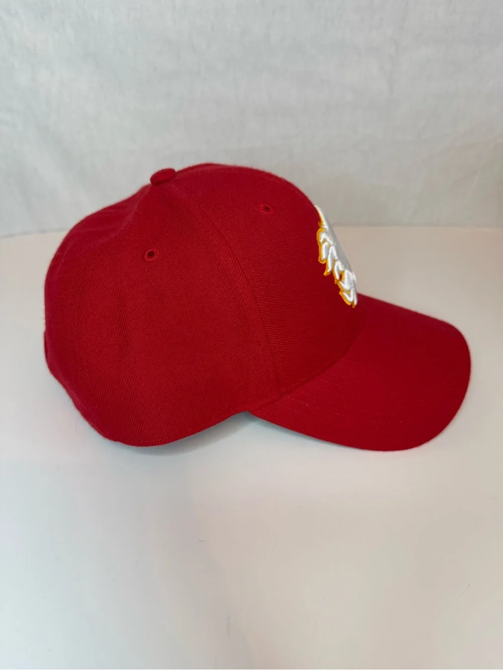 NHL Pro Calgary Flames Red White 47 Brand Cap